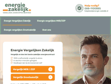 Tablet Screenshot of energie-zakelijk.nl